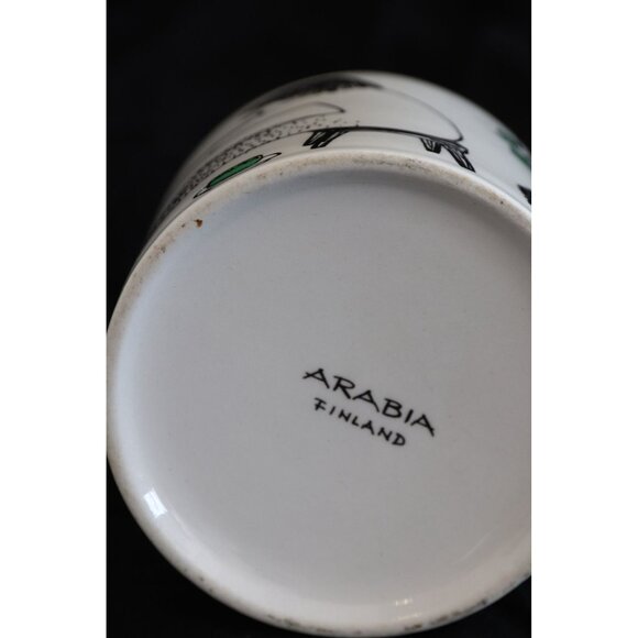 Vintage 1970's ARABIA FINLAND "SAUNA" Coffee Tea Mug Wood Burning Stove - Picture 5 of 5